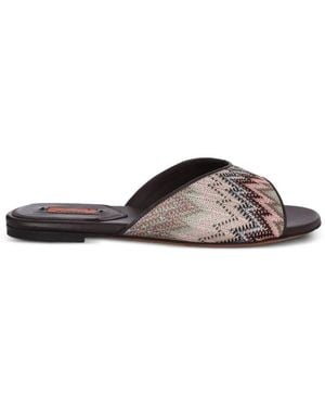 Missoni Liza Flat Sandals - Brown