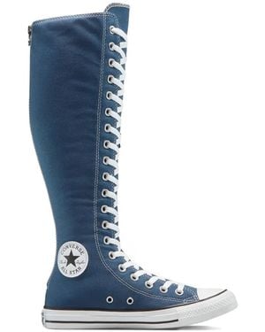 Converse Chuck Taylor Lace-Up Knee-High Trainers - Blue