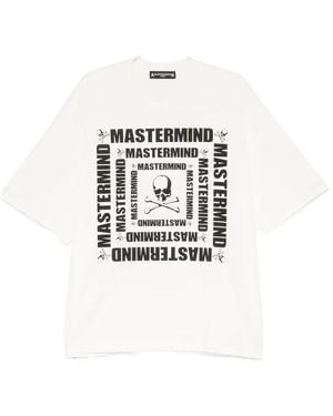 MASTERMIND WORLD T-Shirt À Imprimé Tête De Mort - White