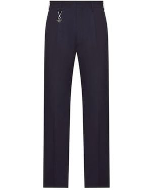 Prada Charm-Detail Trousers - Blue