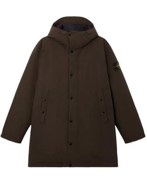 Stone Island Coats - Brown