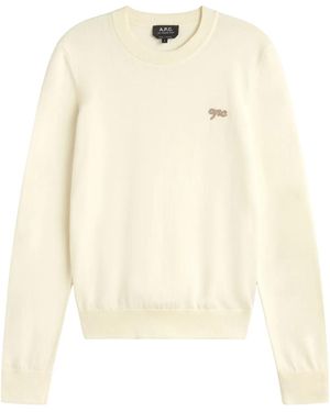 A.P.C. Crew Neck Jumper - Natural
