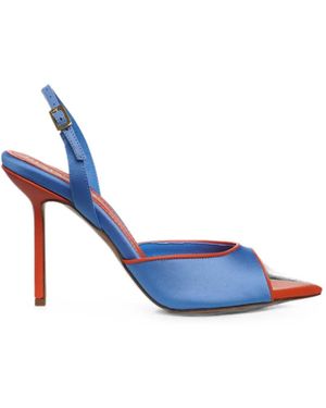 Ginissima Vicky Satin-Finish Buckle-Fastening Sandals - Blue