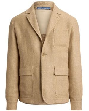 Polo Ralph Lauren Notch-Lapel Patch-Pocket Jacket - Natural