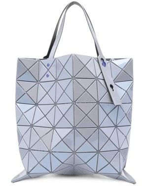 Issey Miyake Lucent Geometric-Panel Tote Bag - Blue