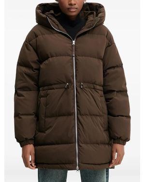 Benetton Gefütterte Kapuzenjacke - Braun