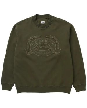 C.P. Company Jersey Con Logo Bordado - Verde