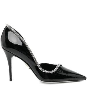 Rene Caovilla 100Mm Onda Court Shoes - Black