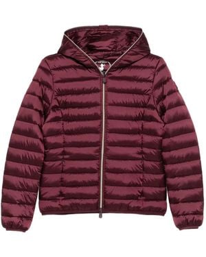 Save The Duck Alexis Quilted Hooded Jacket - Red