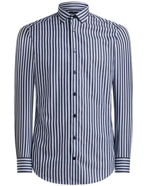 Etro Striped Cotton Shirt - Blue