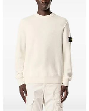 Stone Island 5100011 Pure Rws Wool Crew Neck Jumper - Natural