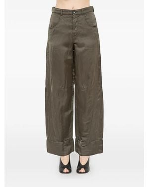 Andrea Ya'aqov High-Cuff Trousers - Natural