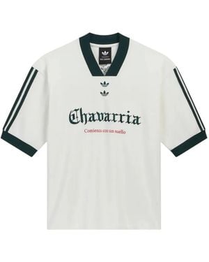 Willy Chavarria Logo-Embroidered 3-Stripes T-Shirt - White