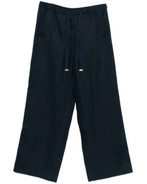 Max Mara Smmamedea Drawstring Trousers - Blue