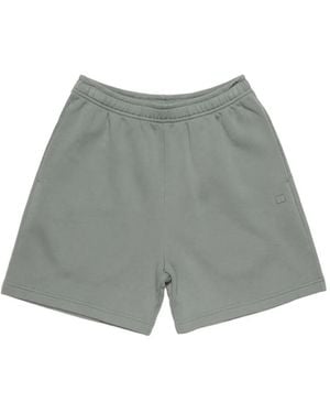 Acne Studios Bermudas Con Parche Del Logo - Verde
