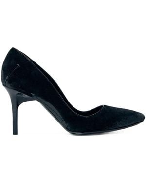 CAPASA MILANO Round-Toe Suede Court Shoes - Blue