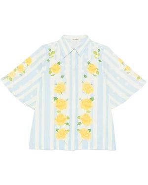 VERANDAH Striped Shirt - Metallic