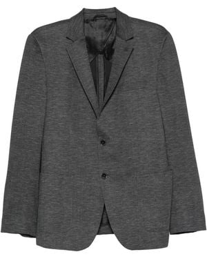 KARL LAGERFELD Blazer Smart À Motif De Chevrons - Grey
