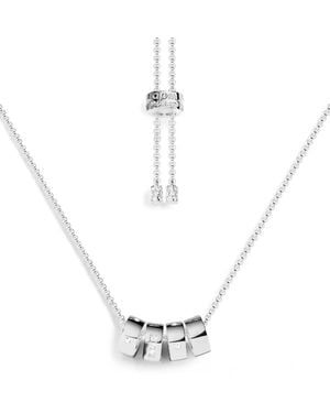 Apm Monaco Collana G Con Cristalli - Bianco