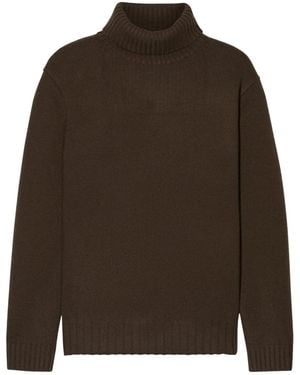 Closed Gerippter Rollkragenpullover - Braun