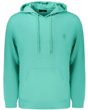 Marina Yachting Logo-Embroidered Cotton Hoodie - Green