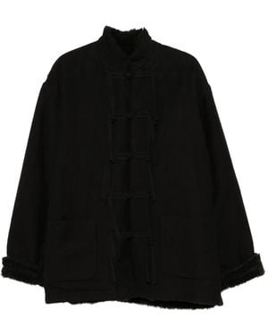 Uma Wang Knot-Button Jacket - Black