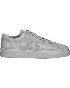 Filling Pieces Riviera Mix Suede Panelled Trainers - Grey