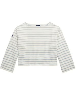Polo Ralph Lauren Striped Long-Sleeve Top - White