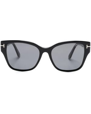 Tom Ford Elsa Wayfarer-Frame Sunglasses - Grey