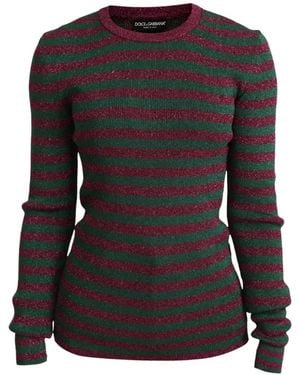 Dolce & Gabbana Striped Sweater - Black