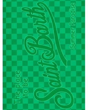 MC2 Saint Barth Terry Embossed Check Beach Towel - Green