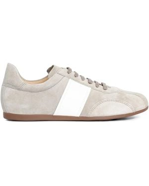 Sarah Chofakian Mochi Gestreepte Sneakers - Wit