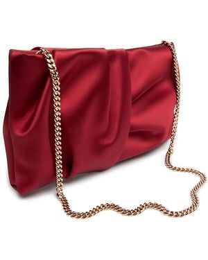 Jimmy Choo Bolso de mano Bonny plisado - Rojo
