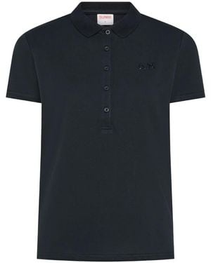 Sun 68 Logo-Embroidered Polo Shirt - Black