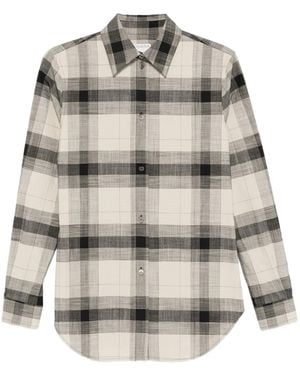 Calvin Klein Plaid Buttoned Scarlett Shirt - Grey