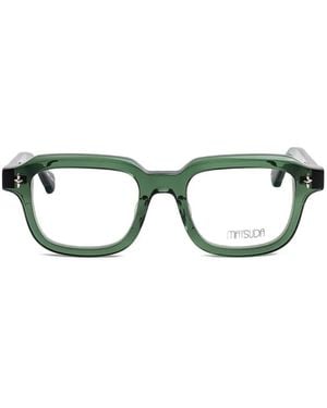 Matsuda Brille Mit Eckigem Gestell - Schwarz
