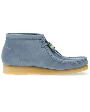 Clarks Wallabee Boots - Blue