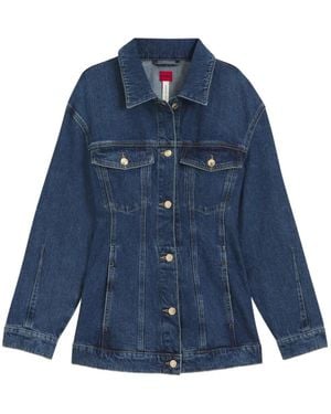 HUGO Button-Fastening Denim Jacket - Blue