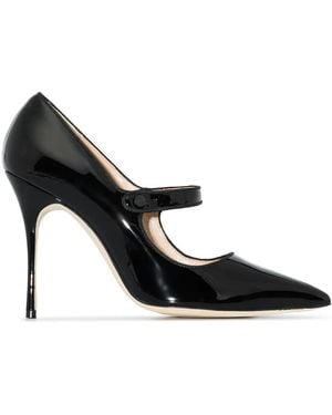Manolo Blahnik Campari 105Mm Pointed-Toe Pumps - Black