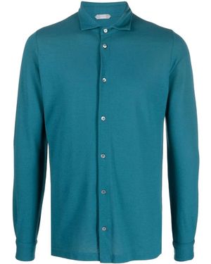 Zanone Camicia A Maniche Lunghe - Blu