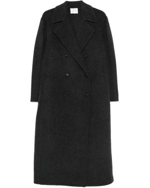 Vince Double-Breasted Coat - Black