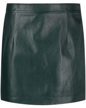 Marni ハイウエスト レザーミニスカート - グリーン