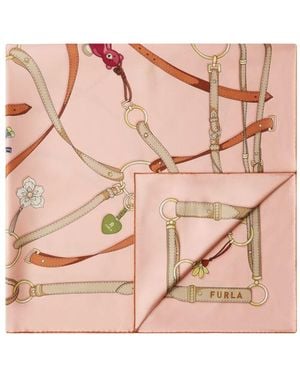 Furla Bufanda Tortona Carré - Rosa