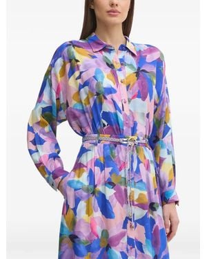 La Petite Francaise Cheryl Floral Shirt - Blue