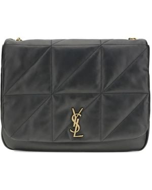Saint Laurent Gesteppte Jamie Schultertasche - Grau