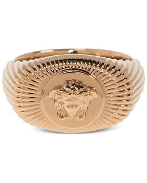 Versace Medusa Head-Motif Ring - Natural