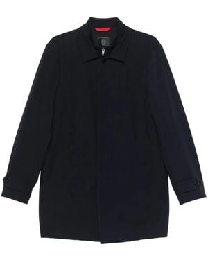 Low Brand Zip-Fastening Coat - Blue