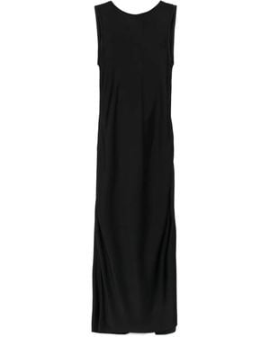 Another Tomorrow Drapiertes Kleid - Schwarz