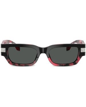 Versace Sonnenbrille Mit Eckigem Gestell - Schwarz