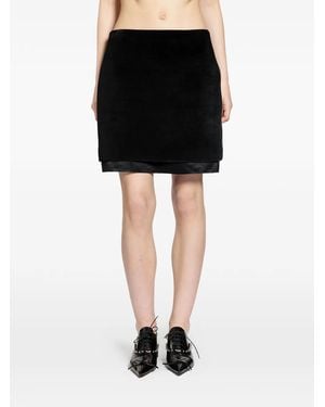 Jil Sander Layered Mini Skirt - Black